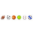 set of sports balls vector image