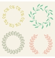 colored laurel wreaths vector image vector image