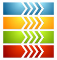 bright tech web banners with arrows vector image