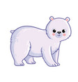 Teddy bear stands on a white background Royalty Free Vector