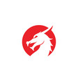 dragon icon vector image vector image