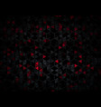 black and red technology polygonal background vector image vector image