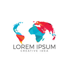 Grunge globe Royalty Free Vector Image - VectorStock