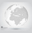 3d abstract dotted globe vector image vector image