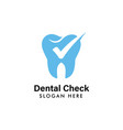 dental logo template care icon symbol vector image vector image