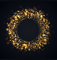 isolated blurred abstract round frame on dark vector image