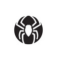 spider graphic silhouette template isolated vector image