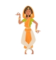 indian dancer bollywood traditional party culture vector image