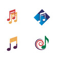 music logo icon vector image