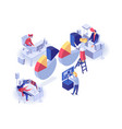 set of analysts vector image vector image