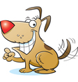 cartoon smiling dog vector image