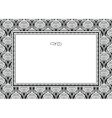 floral pattern and frame vector image vector image