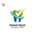 dental logo template care icon symbol vector image vector image
