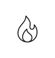 fire flame icon element for mobile vector image vector image