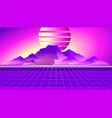 retro wave synth vector image vector image