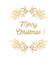 merry christmas emblem symbol frame vector image
