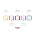 modern infographic template vector image vector image