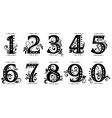 Vintage numbers set Royalty Free Vector Image - VectorStock