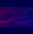 abstract smooth thin lines on dark blue vector image vector image