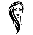 young pretty woman vector image