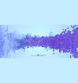 blue abstract background mosaic pixels vector image