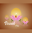 buddha purnima or happy vesak day vector image