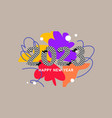 background with the inscription happy new year vector image vector image