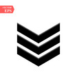 chevron icon on white background flat style vector image