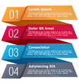four steps infographics vector image