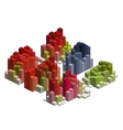 infographic isometric graph vector image