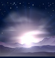 sunrise or sunset concept vector image