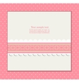 vintage pink background for invitation card vector image