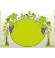 grapes ornament vector image vector image