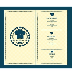 Restaurant menu design template Royalty Free Vector Image