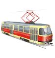 urban tram vector image