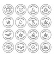 cbd oil properties icons set collection vector image