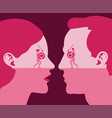 conceptual of battle of sexes vector image vector image