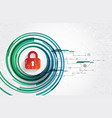 protection concept protect mechanism system vector image