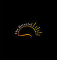 sun logo vector image vector image