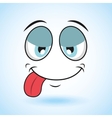 emoticon face design vector image