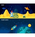 space banner set vector image