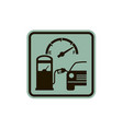 gas station sign vector image