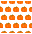 seamless pattern with pumpkins vector image