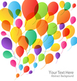 balloons background vector image vector image