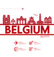 belgium travel destination vector image