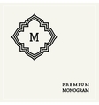 stylish graceful monogram in art nouveau style vector image vector image