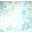 abstract christmas background with snowflakes vector image