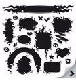 cartoon speech bubbles collection vector image vector image