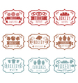 collection of vintage retro bakery logo labels vector image