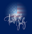 fourth of july celebration banner greeting card vector image